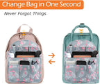 Surblue Backpack Organizer Insert Liner Hanging Travel Rucksack Purse and Handbag Insert Pocket, High-capacity Divider Foldab