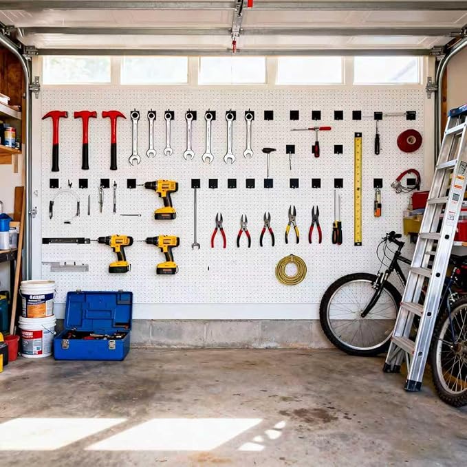 4 Inch Black Pegboard Hooks, 36 Pack– Heavy Duty Tool Hangers Compatible with 1/4″ Thick Pegboards (Fits Standard 3/16″ Holes