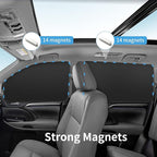 Car Curtains for Side Window - 4 Pcs Privacy Sun Shades Magnetic 100% Block Light Car Window Covers with Cooler Feeling (dexterous, 4pcs)
