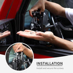 Linskip Door Cup Holder Expander Compatible with Jeep Wrangler JK JKU 2011-2017, 2 in 1 Multi-Function Cell Phone Mount for Jeep Wrangler JK Accessories(Black)