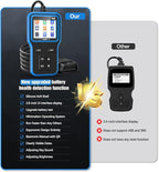 OBD2 Scanner with Upgrade Battery Tester - Diagnostic Tool for Cars that Check Engine Light & Emissions Readiness Read and