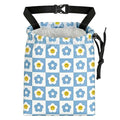 Checkered Smiling Daisy Car Trash Bag - Waterproof Car Trash Bag Hanging Leakproof Car Garbage Bag - Washable Reusable Trash Bag For Car Interior Hanging Organizer Storage Vehicle Travelling Camping