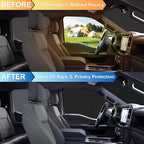 Front Windshield ＆ Side Window Sun Shade for 2016-2023 Toyo-ta Tacoma Pickup Accessories, Foldable Window Sunshade Sun Visor Protector, Window Shades Sun Shield Blocks UV Rays Heat, Pack of 3
