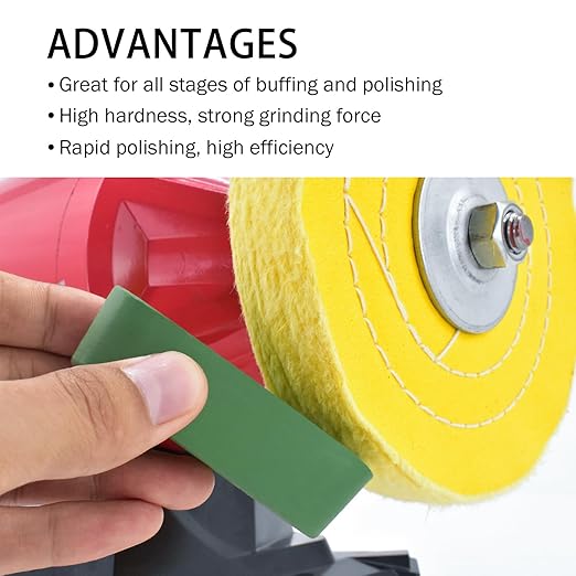 SCOTTCHEN Buffing Polishing Cutting Compounds 7.4 Oz. Kit - Green Fine/White Medium/Brown Coarse - 3 PCS