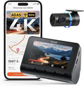 70mai 4K Dash Cam Front and Rear with STARVIS, Dashcam with 5GHz WiFi, GPS Car Camera, Super Night Vision, ADAS, 3'' IPS Scre