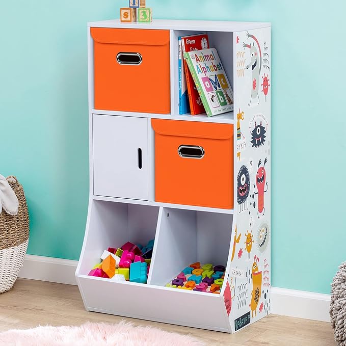 Closet Organizers Fabric Storage Bins With Lids Collapsible Cube Storages Organizer Basket With Handles,Storage Boxes for Clo