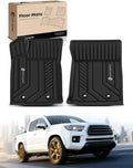 YHTAUTO Automotive Floor Mats Compatible with Toyota Tacoma 2016-2023, TPE All Weather Car Mats Waterproof Anti-Slip Odorless Floor Liner, Interior Car Accessories, 1st Row, Set of 2