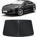 TINGLU Sun Shade for Ford Fusion 2013-2021 Accessories Windshield Sun Shade Window Shade UV Rays Protection Sun Visor Cover with Steering Wheel Sunshade Storage Bag