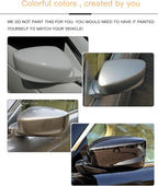 Left Driver Side Mirror Cover Cap Compatible with Honda Accord 2008-2012 Prime Color,Not Painted Yet