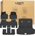 LASFIT Floor Mats & Cargo Mats for KIA EV9 2026 2025 2024 (Only for 6-Seats,Not Fit Relaxation Chairs & 7-Seats),All Weather TPE Custom Fit Kia EV9 2024-2026 Full Set Car Accessories Floor Liners