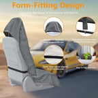 Towel Car Seat Covers - Super Absorbent Front Seat Protectors for Gym, Pets & Travel | Quick-Dry Towel Fabric | Universal Non