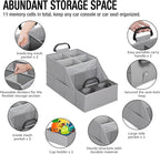 MULISOFT Car Seat Organizer- Backseat Car Organizer with 12 Storages Compartments and 2 Cup Holders, Organizers and Storage,