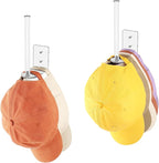 Durmmur 2 Pack Hat Racks for Baseball Caps, Acrylic Hat Organizer, Hat Hooks for Wall, Hat Holder Storage Organizer, Hat Hang