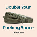6-Pack Large Compression Packing Cubes for Travel - Lightweight Compression Packing Cube Set, Water-Resistant Luggage Organiz