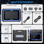 TOPDON ArtiDiag Pro OBD2 Scanner Diagnostic Tool, Bidirectional Scan Tool with ECU Coding, 35+ Services, V.A.G Guided, FCA SGW,