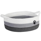 Optish Dog Toy Easter Basket, Toy Box and Bin for Dog Cat Storage, 13.5" X 11" X 5" Small Woven Rope Basket for Baby Storage,