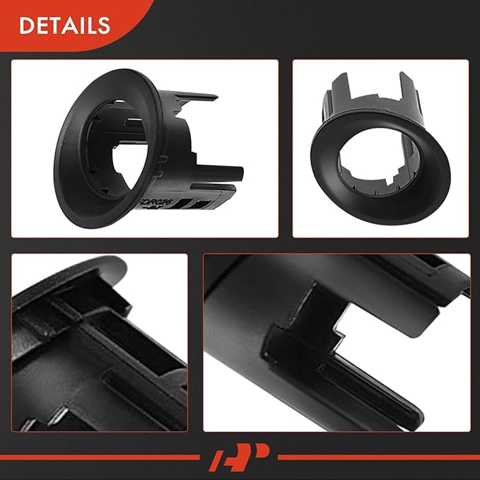 A-Premium 4-PC Front Inner and Outer Parking Assist Sensor Retainer Bezels Compatible with Ford Models - Ranger 2019 2020 2021 2022 2023
