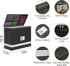 Small Next of Kin Box Organizer with 5 A4 Hanging Folder,Important Document Organizer with Combination Lock Fireproof File Bo