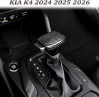 Gear Shift Cover,for 2024-2026 Kia K4/Kia Carnival 2025/k5 2025 /Kia Sorento 2024-2026,Car Center Console Gear Shift Knob Cover Trim Cap - Carbon Fiber