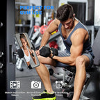 Magnetic Phone Holder for Gym- 360° Adjustable Strong Magnet Phone Mount for Video Recording, Compatible with iPhone, Android, All Smartphones, Gym Accessories for Men& Women