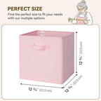 GRANNY SAYS Cube Storage Bins, 13x13 Cube Storage Organizer, Fabric Collapsible Storage Bins with Handle, Storage Cubes for S