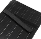 X AUTOHAUX Brown Universal Car Sun Visor Organizer Sunglasses Case Storage Pocket Hook and Loop Tape ABS PU Leather for SUV RV Truck