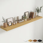 Fun Memories 72 Inch Fireplace Mantel Shelf, 12 Inch Deep Shelves for Display & Wall Storage, Rustic Wood Wall Shelf, Extra L