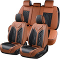 Coverado Seat Covers, Car Seat Covers Full Set, Leather Seat Covers for Cars, Automotive Seat Covers Car Seat Protector Car A