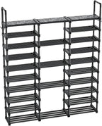 Mavivegue 10 Tiers Shoe Rack Tall Shoe Organizer Shoe Storage 55-65 Pairs Vertical Shoe Shelf Large Shoe Rack Organizer Stack