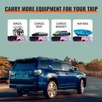 Roof Rack Cross Bars Compatible with Toyota 4Runner 2010-2024 (with Factory Side Rails), Heavy Duty 220lb Aluminum Crossbars Rooftop Cargo Bag Kayak Bike Luggage Snowboard Skiboard