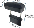 Arm Rest for Car,Car armrest Car arm Rest,Seat Gap Storage Box,Car Seat Gap Filler Organizer,Forearm Wrist Support Adjustable Armrest,Car Central Liftable Armres Storage Organizer Box Black