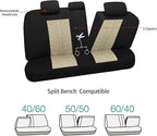 Pariitadin Car Seat Covers Full Set, Washable and Breathable Premium Cloth Automotive Vehicle Seat Cover for Car Interior, Un