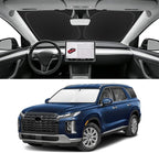 Custom Fit Windshield Sun Shade for Hyundai Palisade 2020-2025, Blocks UV & Heat, Front Window Sunshade Accessorie, Easy Fold & Store Keep Your Car Cooler