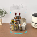 Lazy Susan Organizer Turntable Storage Container Rotating Organizer Spinning Organizer Bins SANNO Produce Saver Containers fo