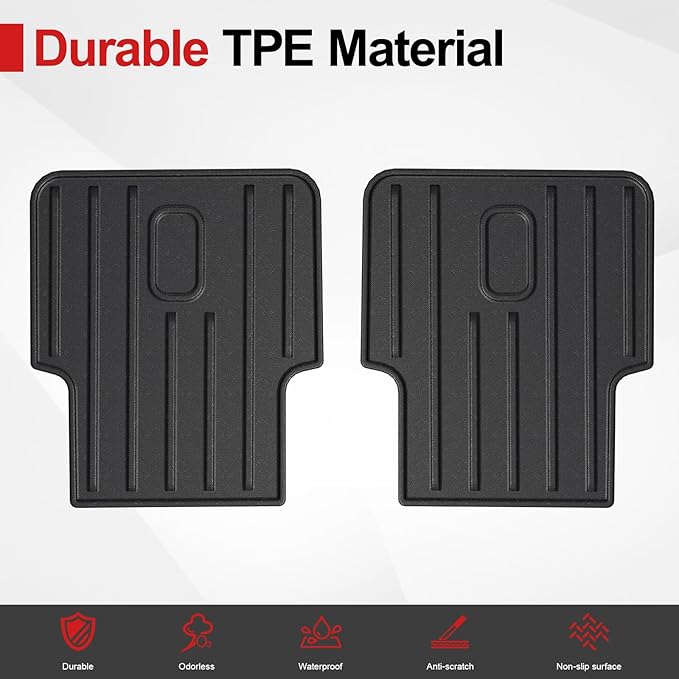 Backrest Mat Compatible with 2023-2025 2026 Honda Pilot Accessories, 2nd Kick Mats for 2022-2026 Acura MDX Accessories