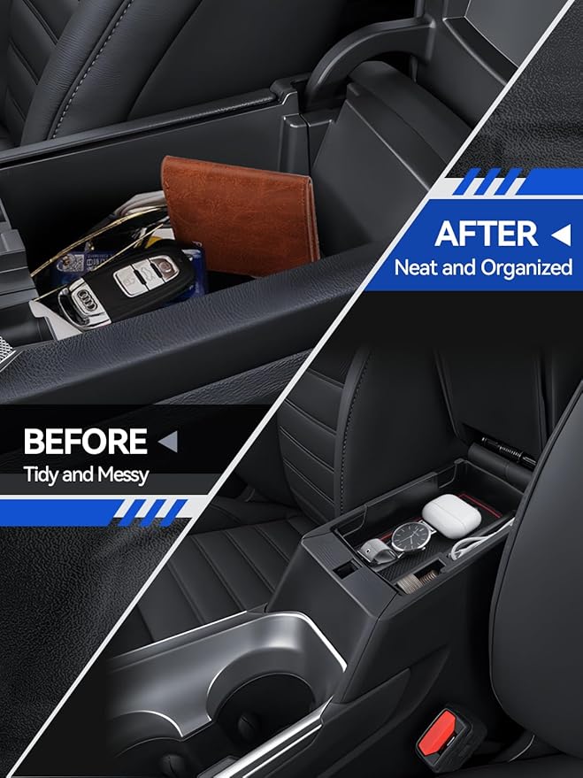 for Dodge Hornet Center Console Organizer Dodge Hornet 2023 2024 2025 GT/GT Plus R/T R/T Plus Accessories Armrest Tray Middle Storage Box Insert Container Durable ABS Plastic