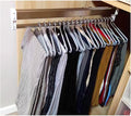 Pull Out Clothes Rail Extendable Clothes Rail for Closet - Pull Out Closet Rod with 2 Sliding Rail Adjustable 30-80Cm, Wardro