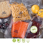 Wevac Vacuum Sealer Bags 100 Pint 6x10 Inch for Food Saver, Seal a Meal, Weston. Commercial Grade, BPA Free, Heavy Duty, Grea