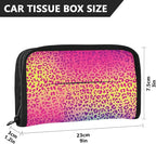 Car Tissue Holder Car Visor Organizer Tissue Box Holder for Car Sun Visor Organizer with Car Vehicle Accessories Essentials Interior for Women Men Multicolored Gradient Leopard Print