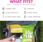 SCOUT Bagette Market Tote - Large Reusable Grocery Bag with Burst-Proof Bottom, Two Sets of Straps, Folds Flat to Store