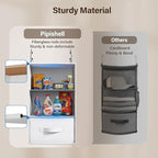 Pipishell 6-Shelf Hanging Closet Organizer with 2 Separable 3-Tier Shelves, 3 Drawers & Side Pockets Closet Organizers and St