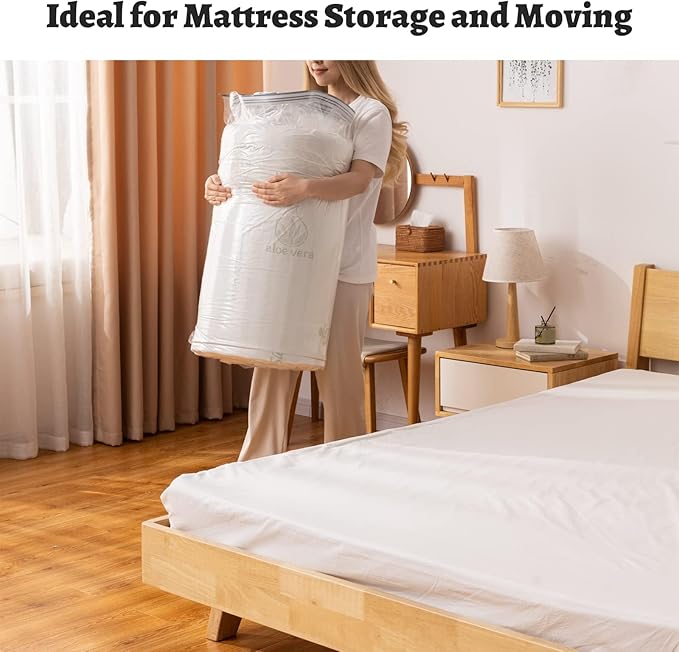 2pcs Mattress Vacuum Bag 94.5x47.2inch Space Saver Vacuum Storage bags,Oversized Vacuum bag Twin Mattress Vacuum Bag King Mat