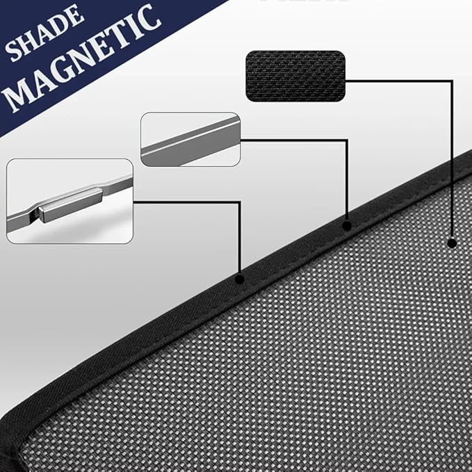 FEISHILINIYA Magnetic Side Windows Sunshades Curtain for Toyota for Camry 8th (2018-2023) Passenger Privacy Built-in Magnet Car Window Sun Shade for Camry ACCEOSSRIES