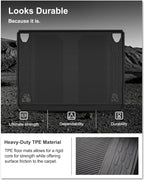 KIWI MASTER Cargo Mat for 2021-2026 Ford Bronco 4-Door, OEM Replacement M2DZ-58047A74-BA, Custom Fit All Weather Rear Cargo Liner, Heavy Duty TPE Tray Trunk Mat, Black