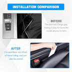 2PCS Car Seat Gap Filler Organizer, Car Seat Organizer, Multifunctional Seat Gap Storage Box for Phone Key, Fill The Gap & Stop Things from Dropping, Universal for Most Vehicles (Black)