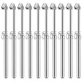 Yunsailing 10 Pcs 10 Pcs Dual Head Tire Pressure Gauge Heavy Duty Truck Tires Air Pressures Gauges with Hook Range 10-150psi, 0.7-10.3bar for Semi Trucks Car Bus Rv Van (Silver)