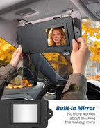 JOYTUTUS Sun Visor Extender for Cars, Sun Visor Extension Blocks UV, Visors Extender Attachment for Car Visor, Anti-Glare,Built-in Mirror