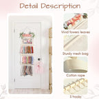POVETIRE Headband Holder Hair Bows Organizer for Girls, 4-Layer Hair Accessories Display Storage Wall Hanging Decor for Baby 