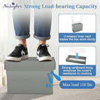 File Organizer Box with Lid & Handle, Thickened Cardboard Hanging File Folder Storage Boxes for Letter Size, Portable Filing 