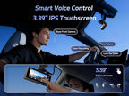 Pelsee S3 Touch 4K Dash Cam Front and Rear, STARVIS 2 Sensor, STARLIT™ Full Color Night Vision, 128GB Card, WiFi 6, ADAS, Das